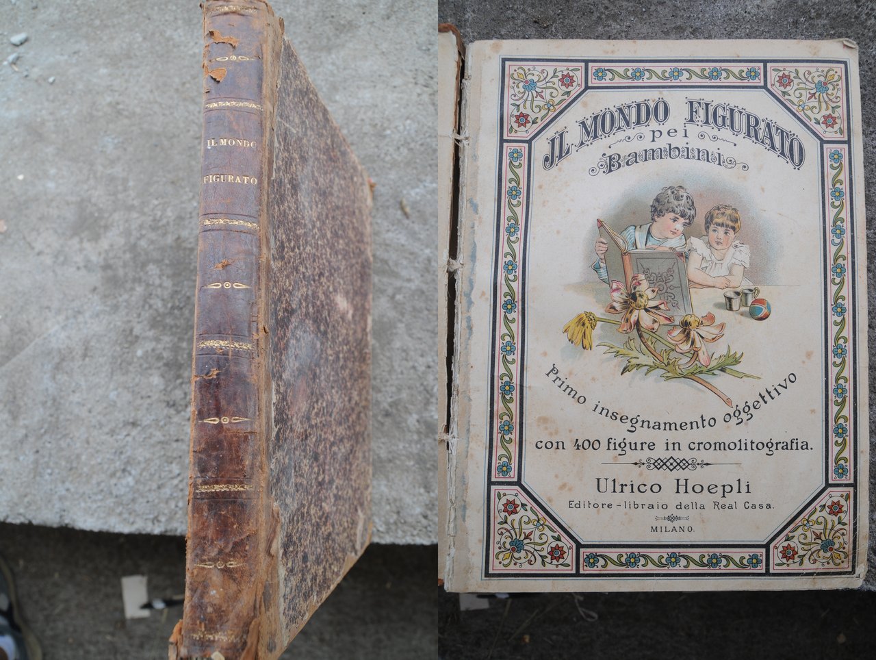 il mondo figurato pei bambini 400 figure in cromolitografia