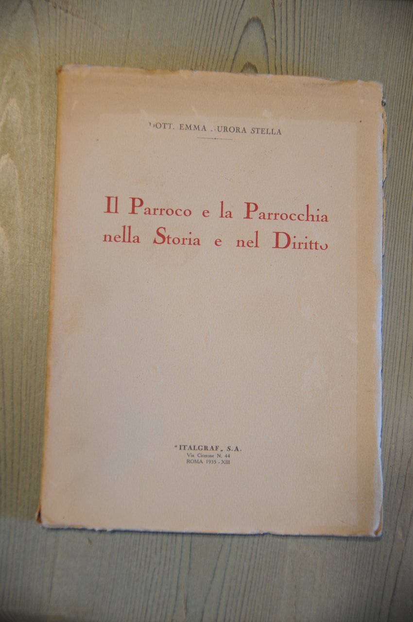 il parroco e la parrocchia nella storia e nel diritto