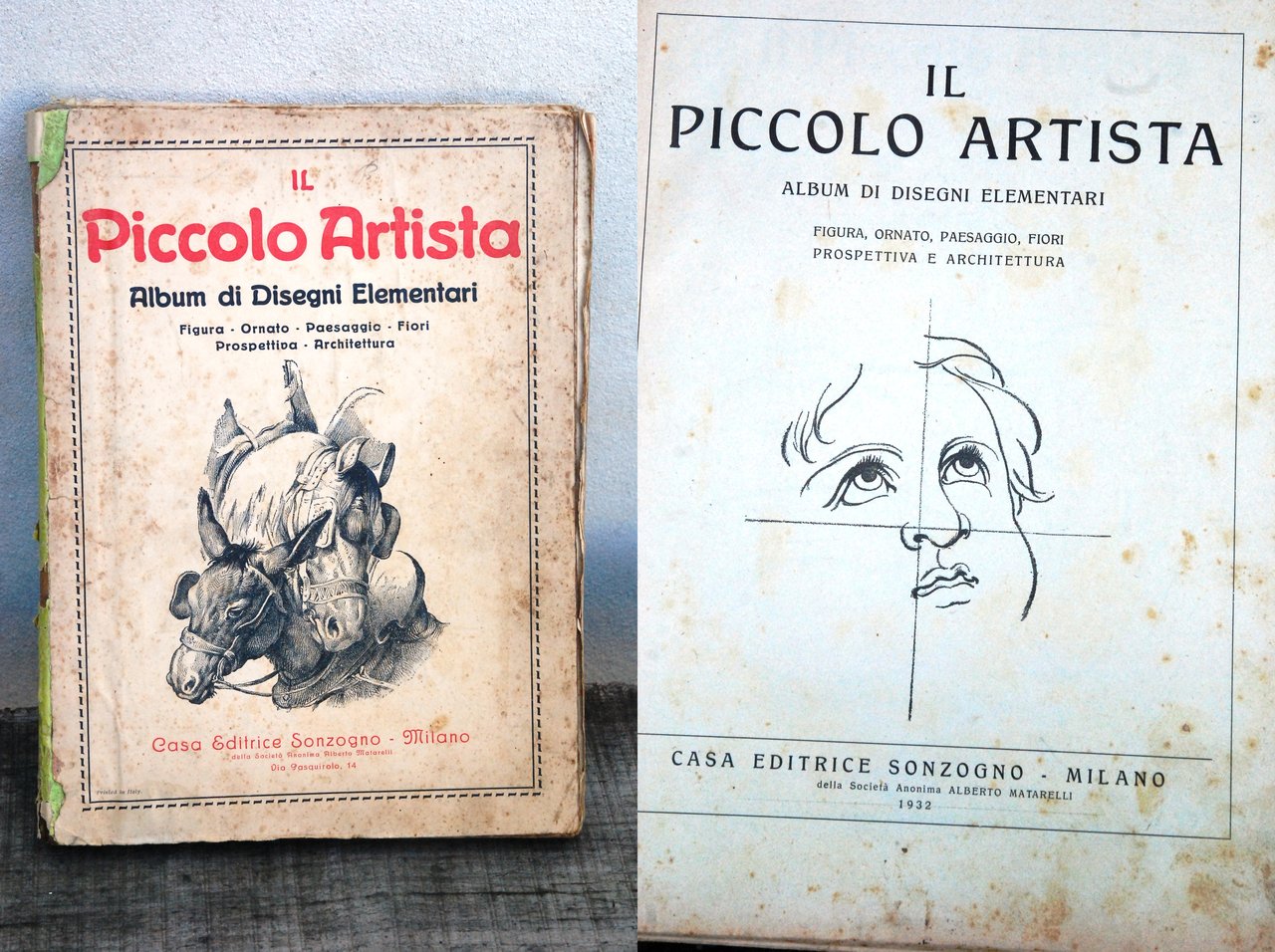 IL PICCOLO ARTISTA album di disegni elementari copertina come da …