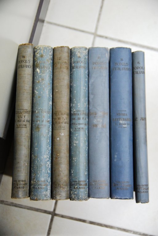 Il popolo italiano nella storia della libertà - 7 vol. storia civile 4 vol + belle arti e musica + storia letteraria + vita sociale