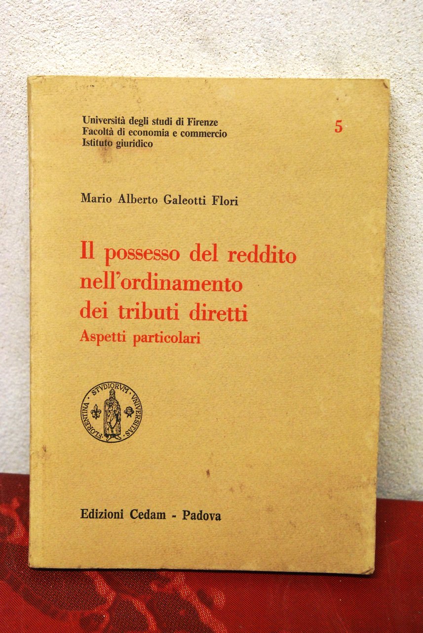 il possesso del reddito nell'ordinamento dei tributi diretti aspetti particolari …