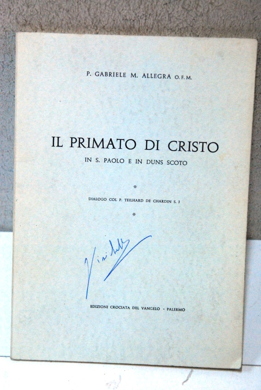 il primato di cristo in s. paolo e in duns … | Immagine principale