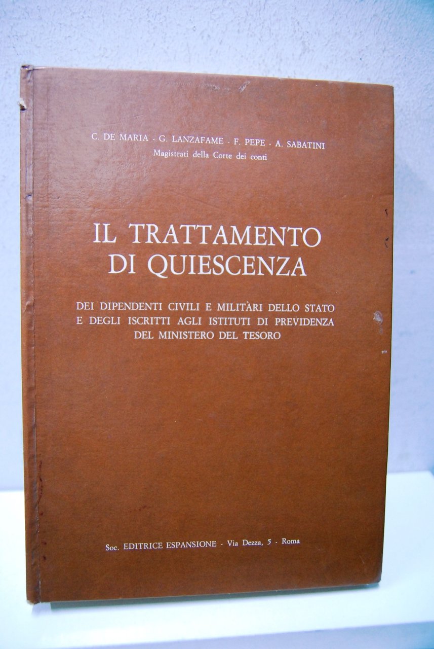 Il Trattamento di Quiescenza dei dipendenti civili e militari dello …