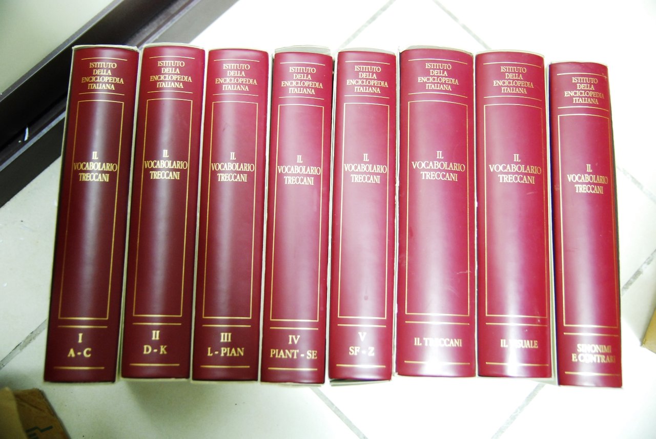 Il Vocabolario Treccani, 8 volumi