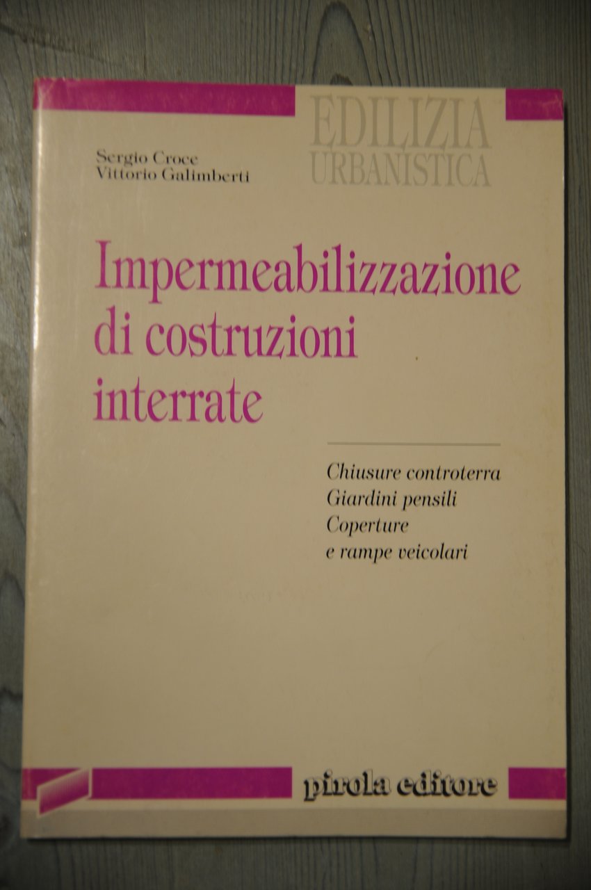 impermeabilizzazione di costruzioni interrate NUOVISSIMO