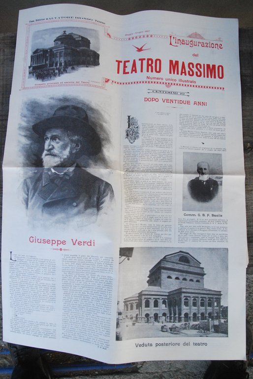 inaugurazione del teatro massimo palermo r.a. 1897