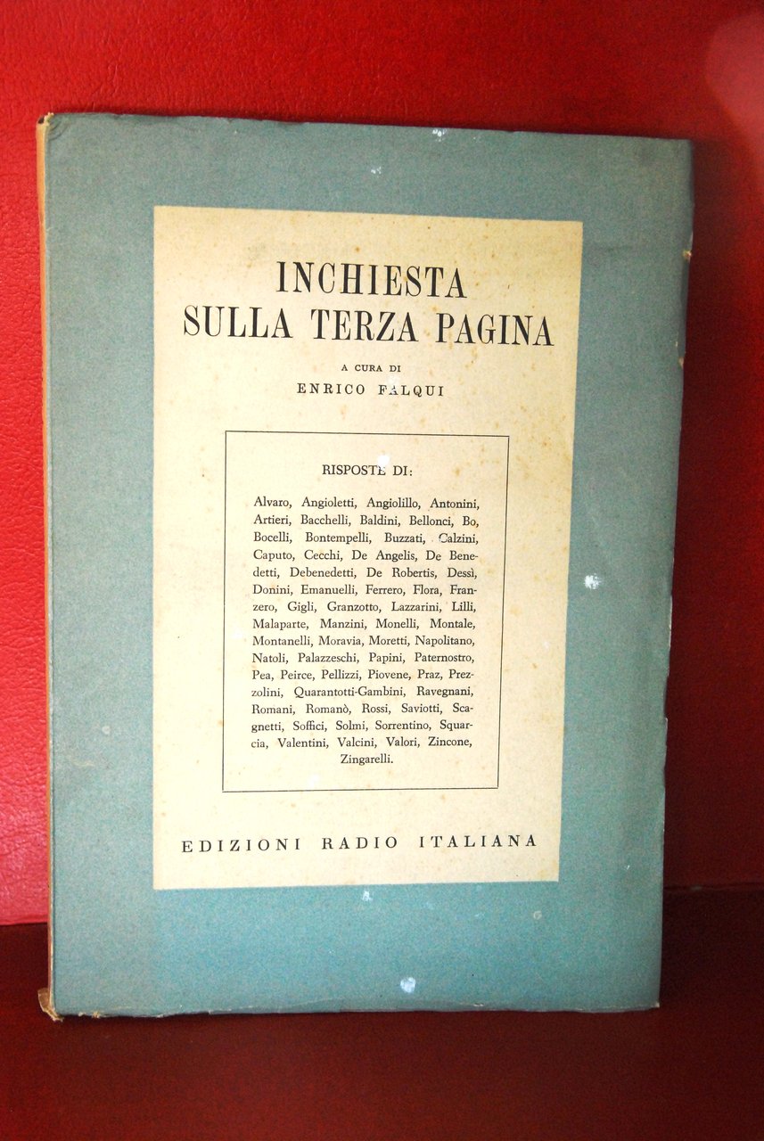 inchiesta sulla terza pagina