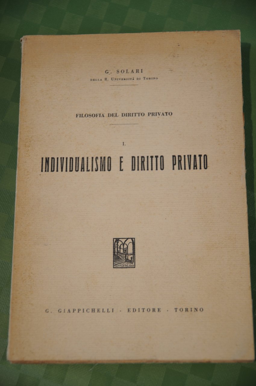 individualismo e diritto privato NUOVISSIMO
