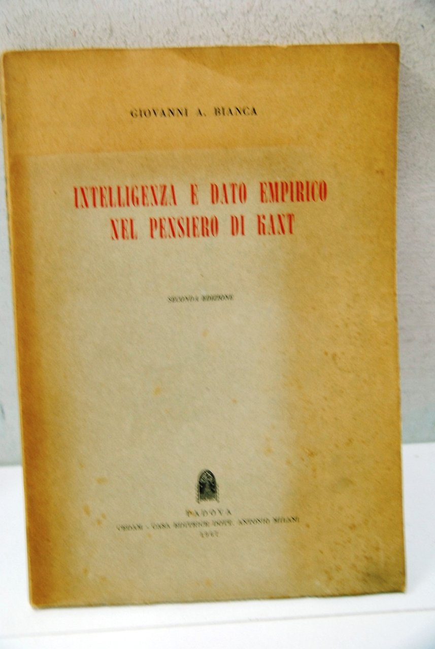 Intelligenza e dato empirico nel pensiero di kant | Immagine principale