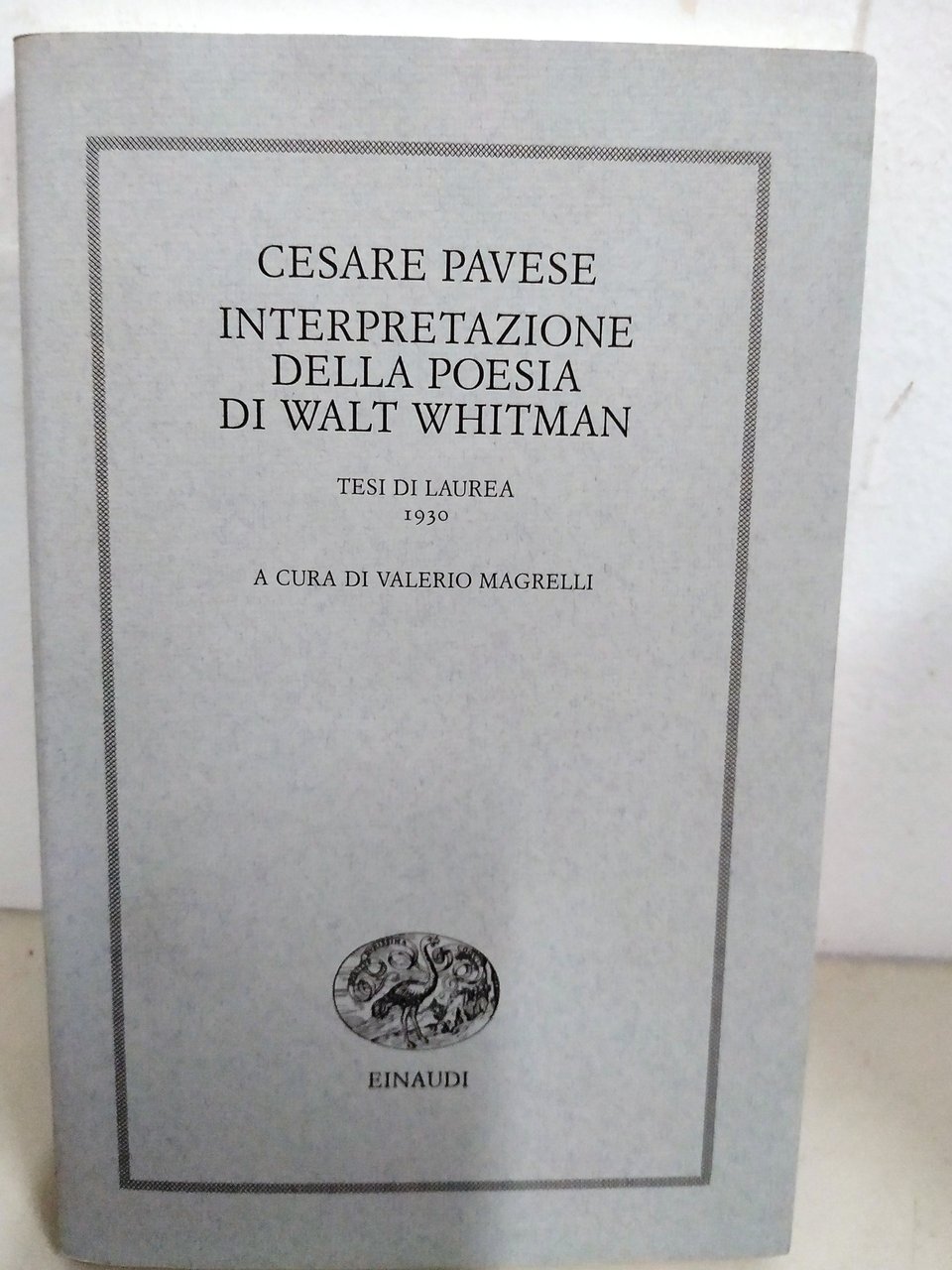 interpretazione della poesia di walt whitman tesi di laurea 1930 …