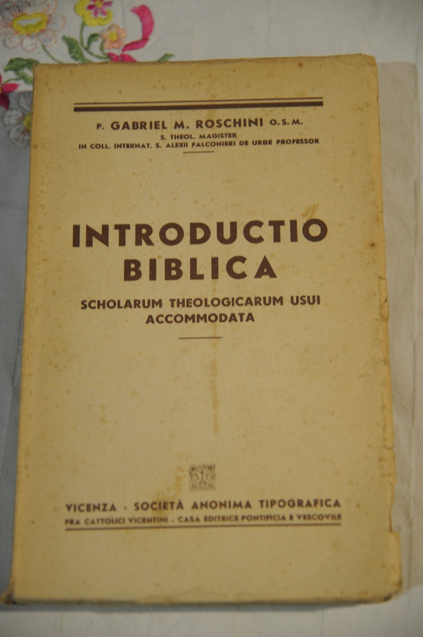 introductio biblica scholarum theologicarum usui accommodata NUOVO | Immagine principale