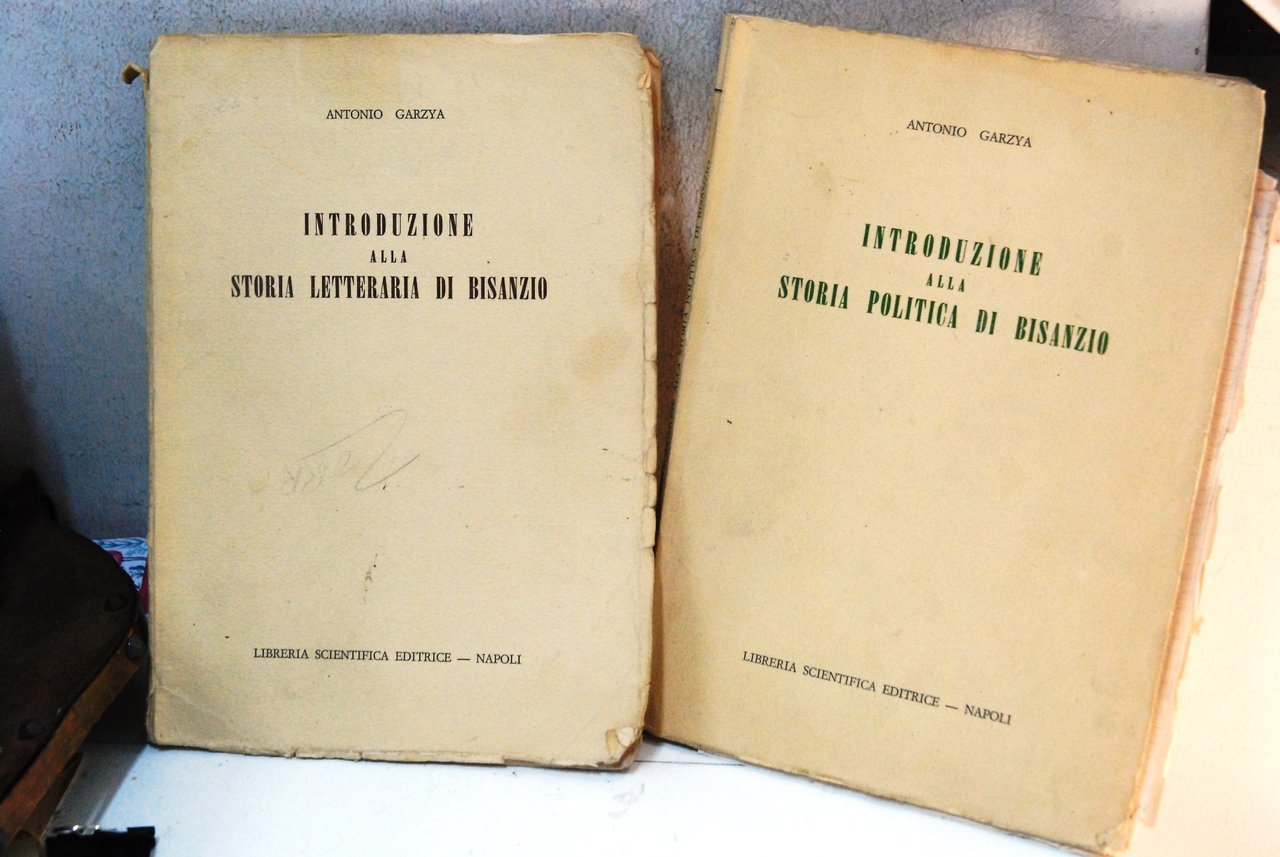 introduzione alla storia letteraria e politica di bisanzio 2 voll.