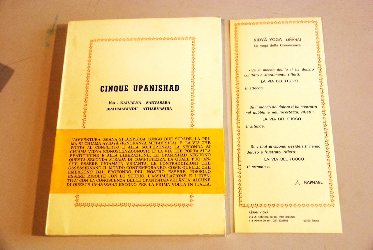 isa kaivalya sarvasara brahmabindu atharvasira NUOVISSIMO