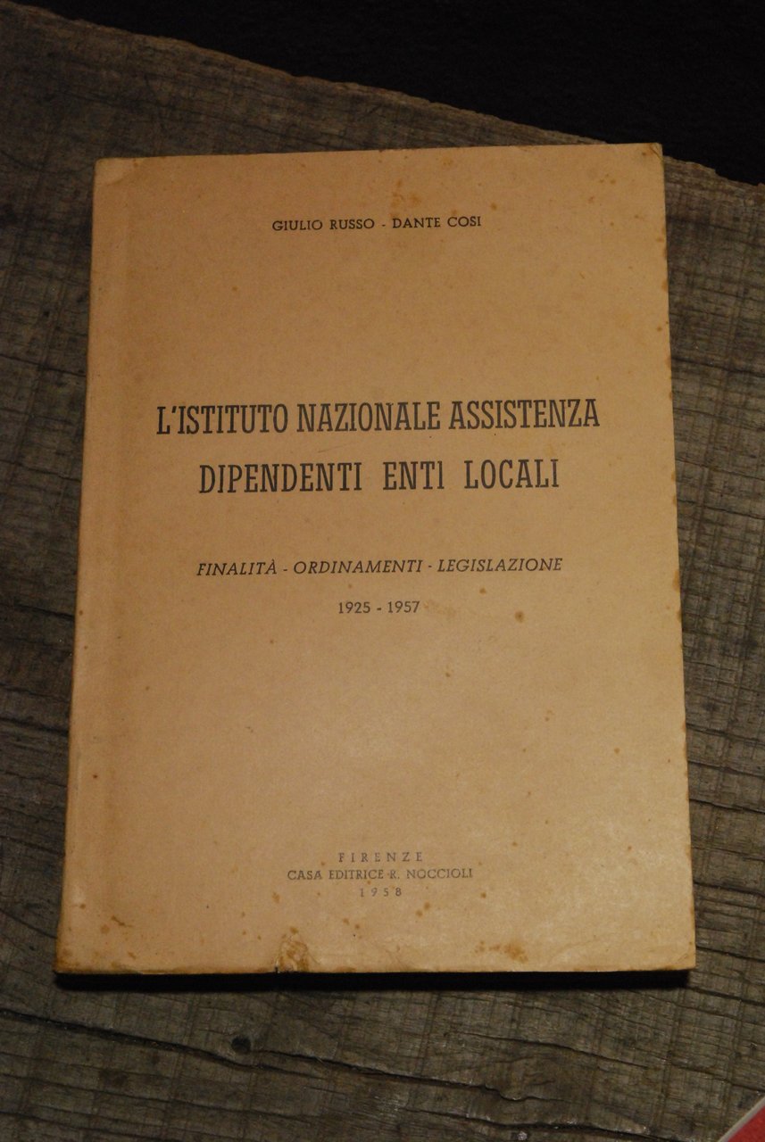 istituto nazionale assistenza dipendenti enti locali 1925-1957