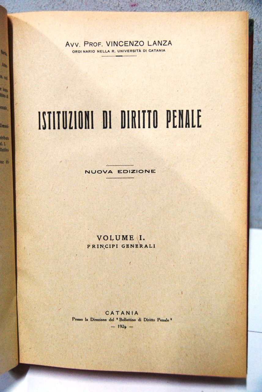Istituzioni di diritto penale vol. 1 principi generali | Immagine principale