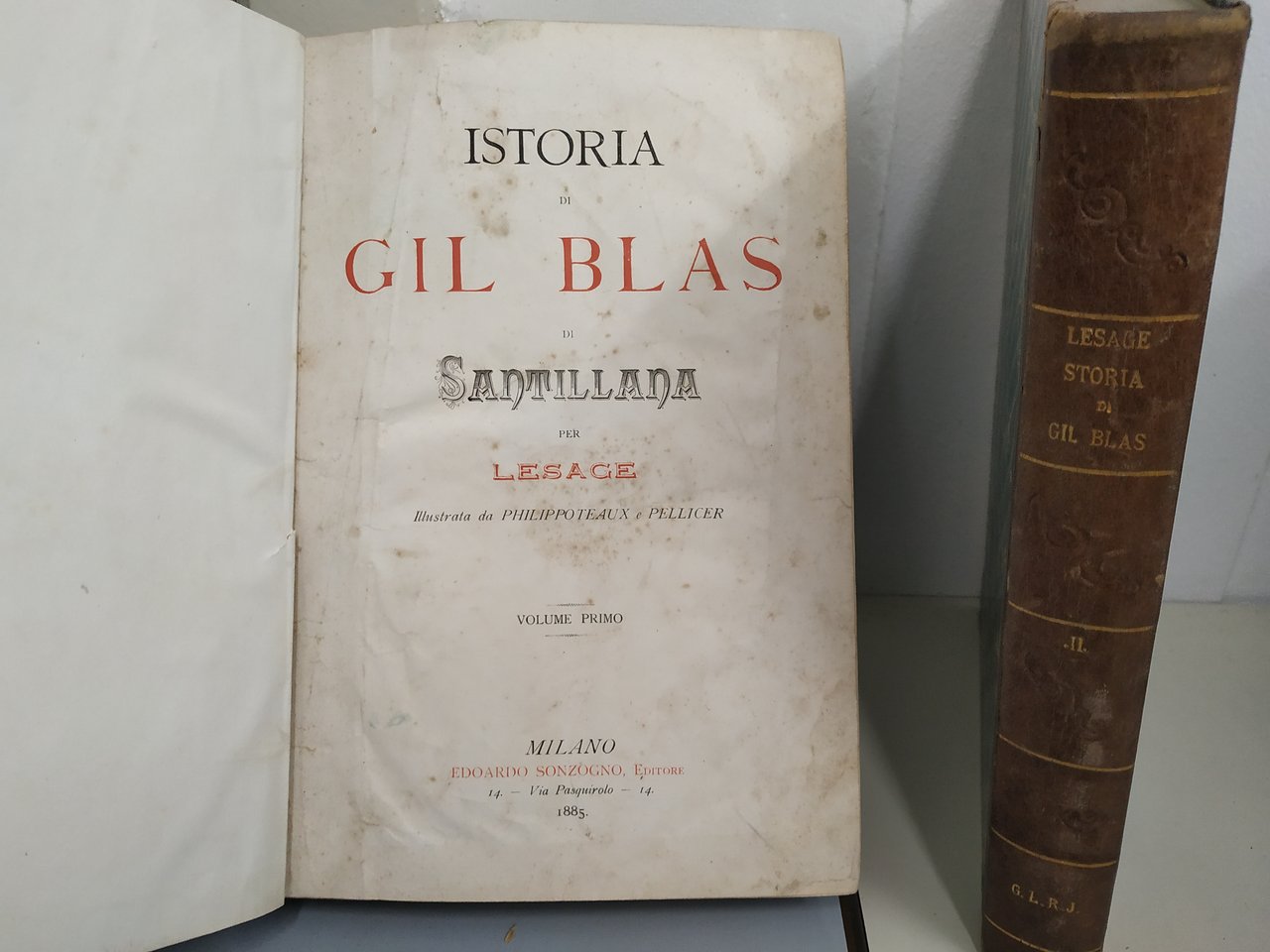 istoria di gil blas di santillana 2 voll. opera cpl.