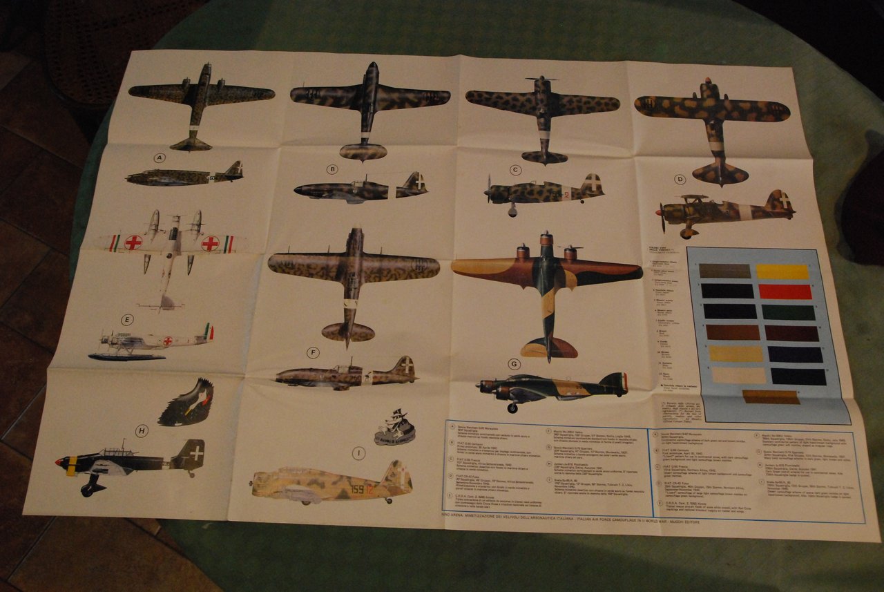 italian air force camouflage in II world war mucchi ed.