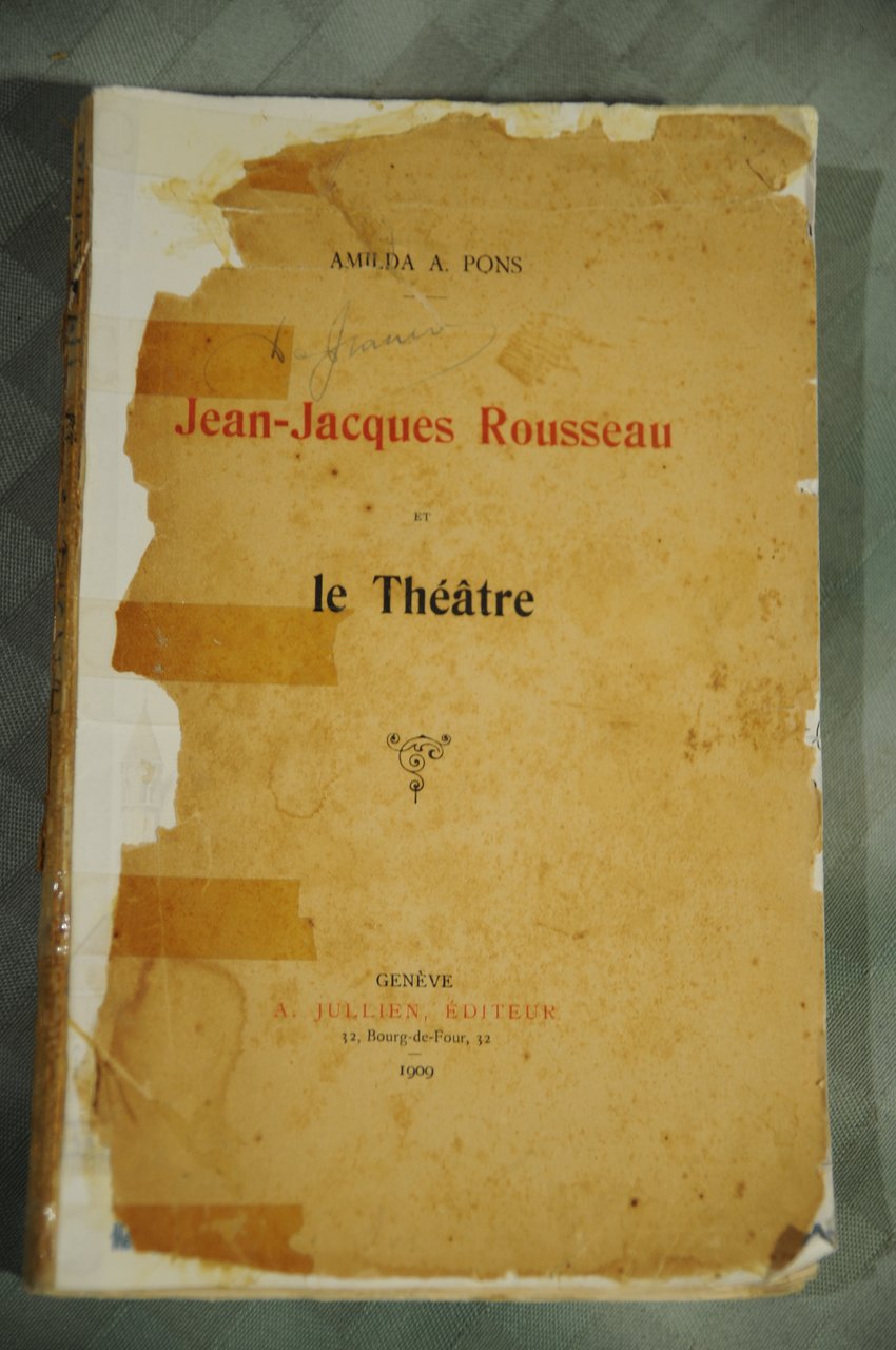 jean jacques rousseau le theatre