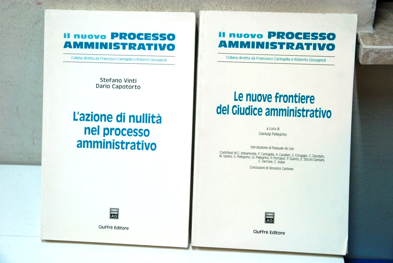 L'azione di nullità del processo amministrativo + (Pellegrino) Le Nuove …