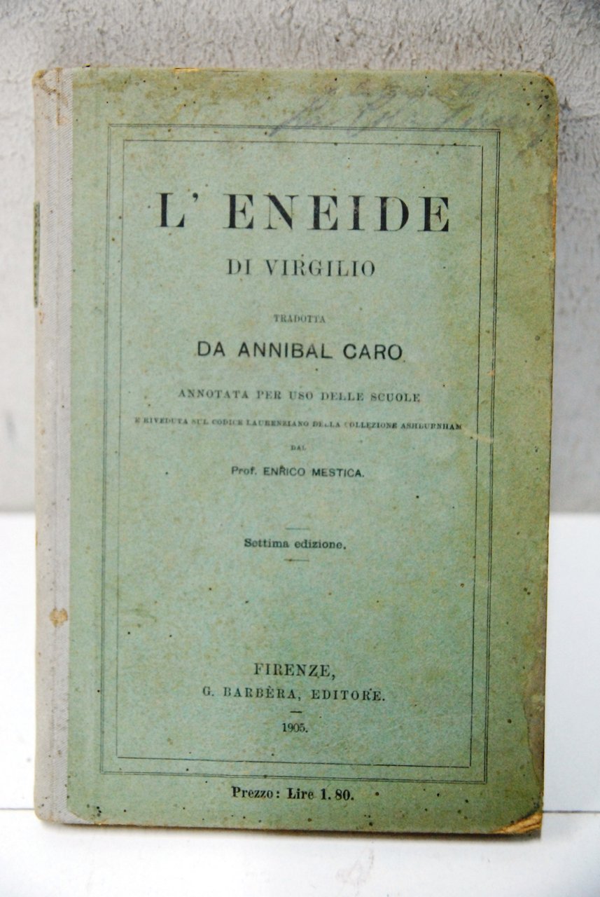 l'eneide tradotta da annibal caro per uso delle scuole enrico …