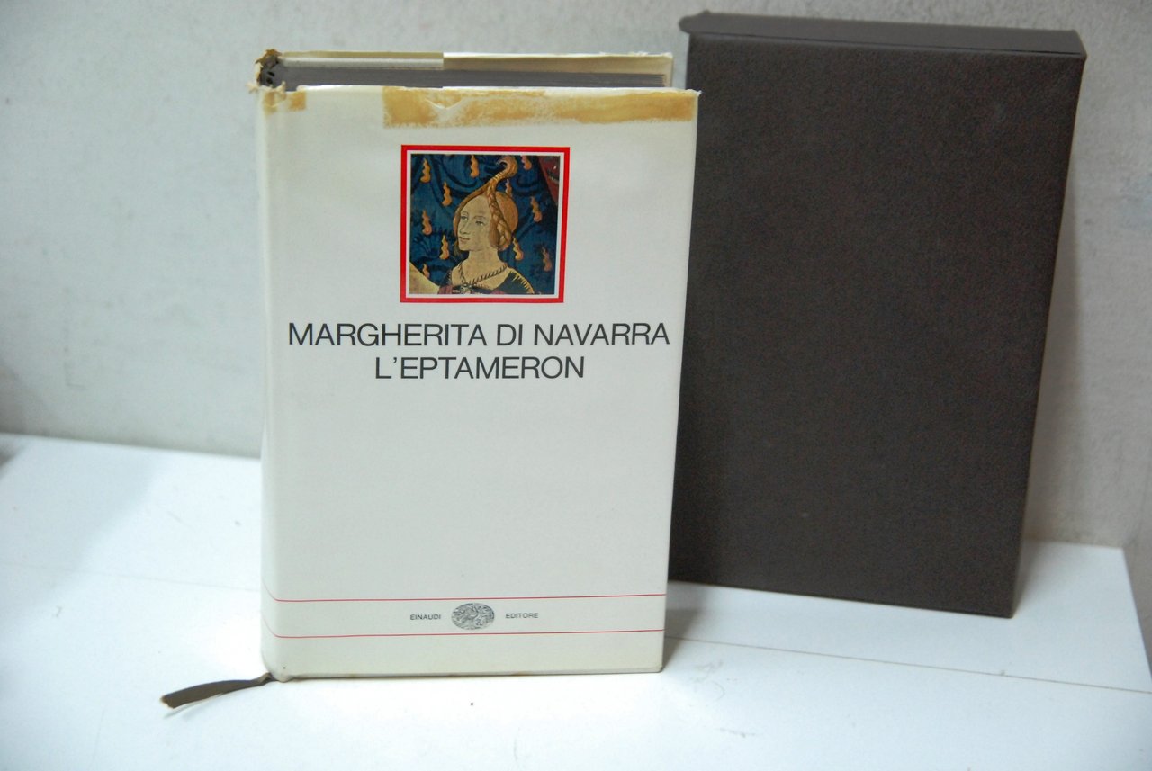 l'eptameron parte superiore della sovracopertina macchiata, interni perfetti