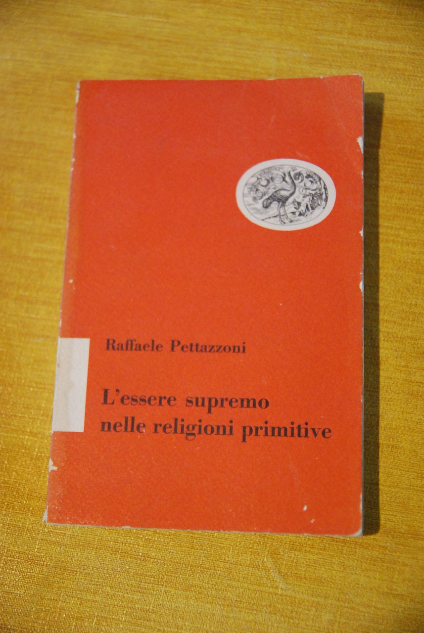 l'essere supremo nelle religioni primitive NUOVO