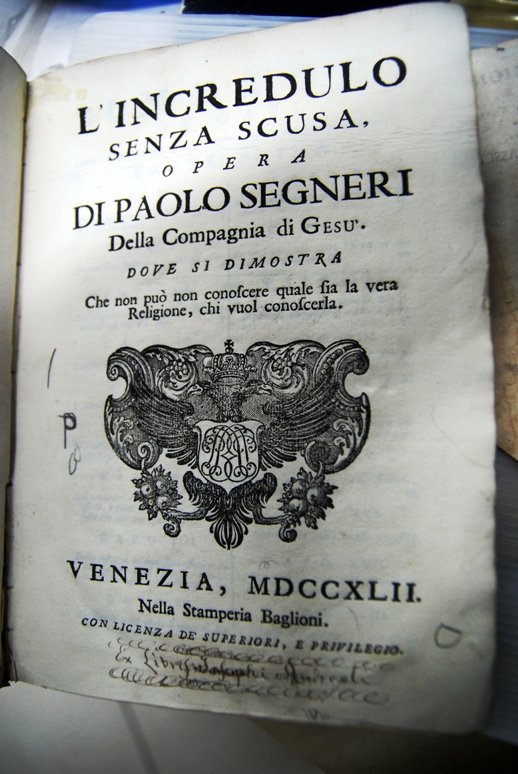 L'INCREDULO SENZA SCUSA opera di P.S. della compagnia di Gesu? …