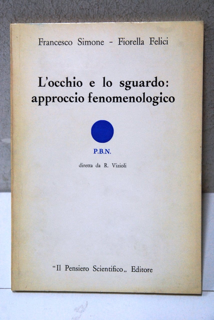 l'occhio e lo sguardo approccio fenomenologico NUOVO | Immagine principale