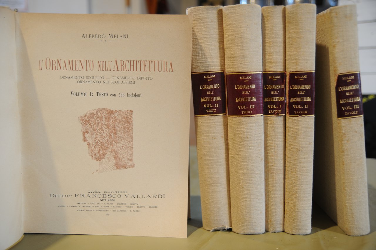 l'ornamento nell'architettura 6 voll. di testo e tavole opera perfetta …