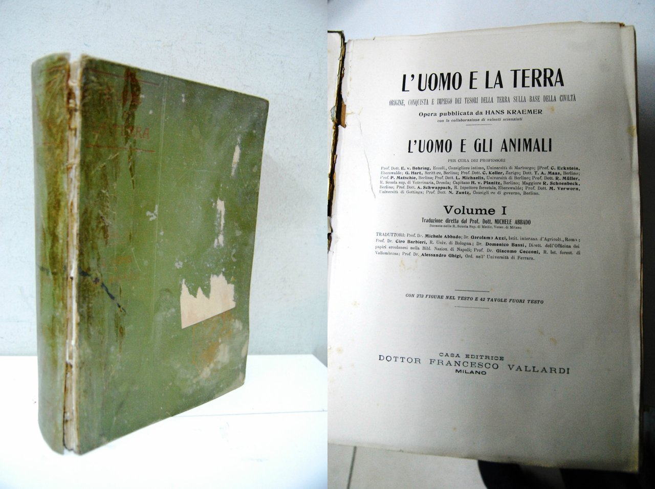 l'uomo e la terra l'uomo e gli animali vol. I … | Immagine principale