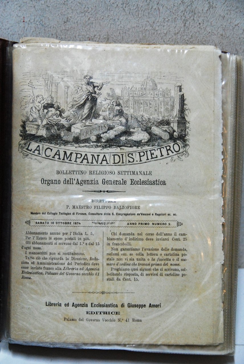 La campana di s. pietro bollettino religioso 2-9,12,14,15-18, 22-24, 26-29, …