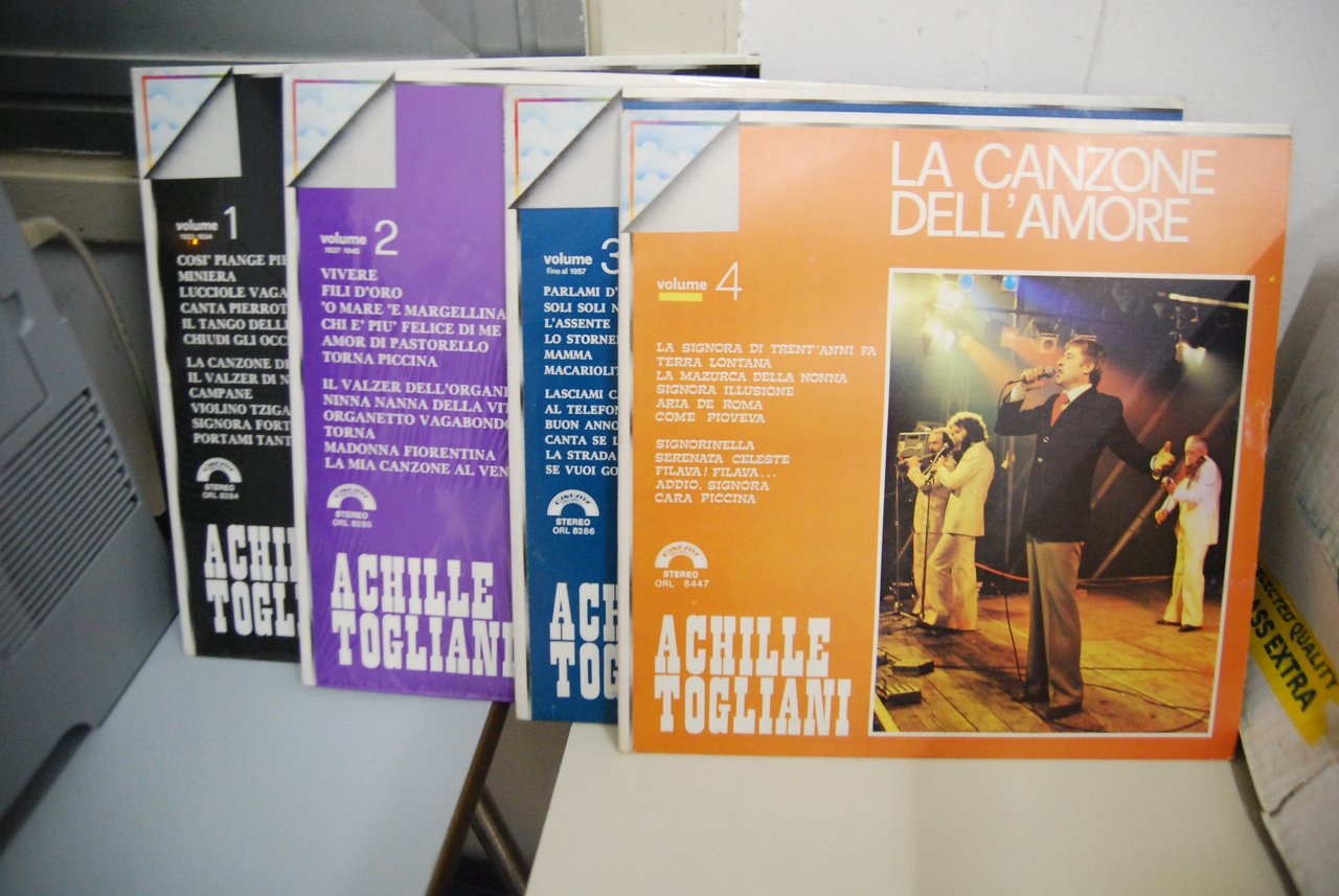 la canzone dell'amore 4 dischi 33 giri lp vinile nuovi