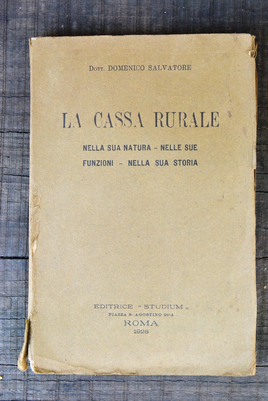 la cassa rurale (ottime cdz)