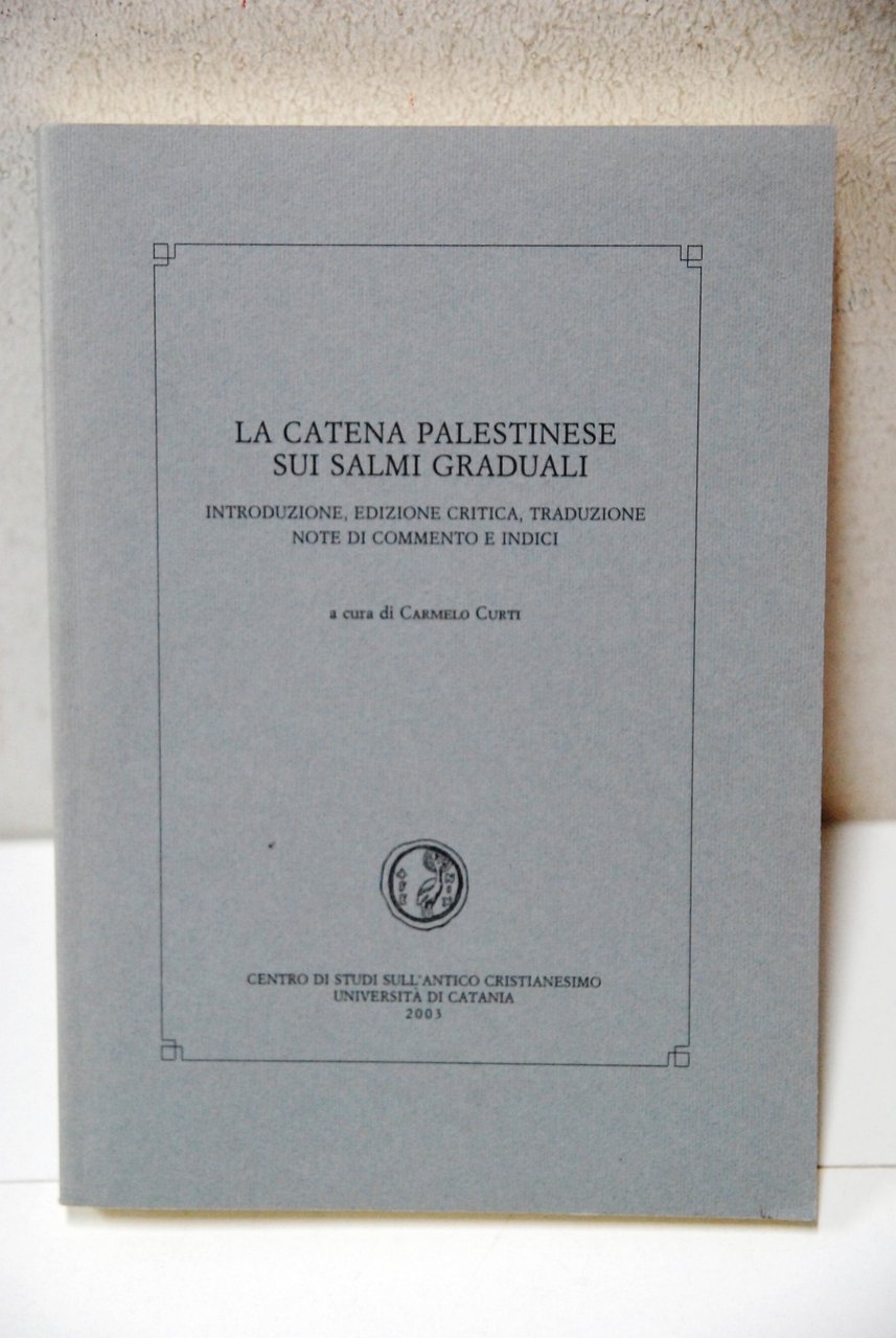 la catena palestinese sui salmi graduali NUOVO | Immagine principale