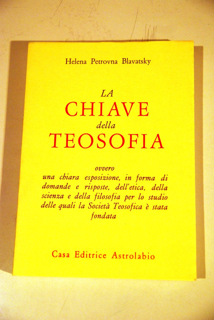 la chiave della teosofia NUOVISSIMO | Immagine principale