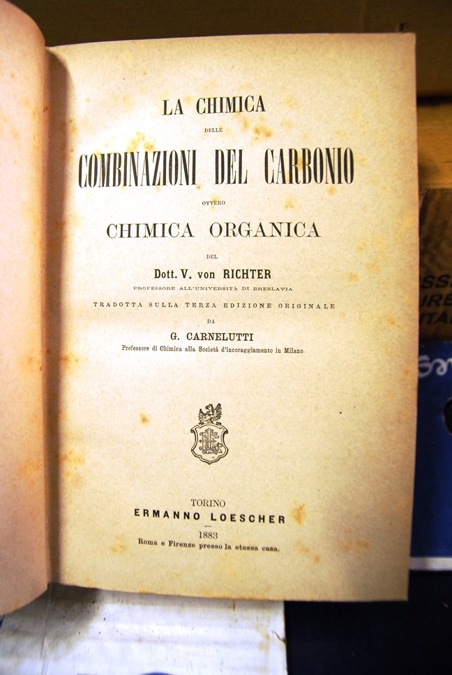 La Chimica delle Combinazioni del carbonio, Chimica Organica