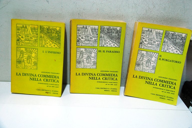 La Divina Commedia nella critica, 3 volumi completi