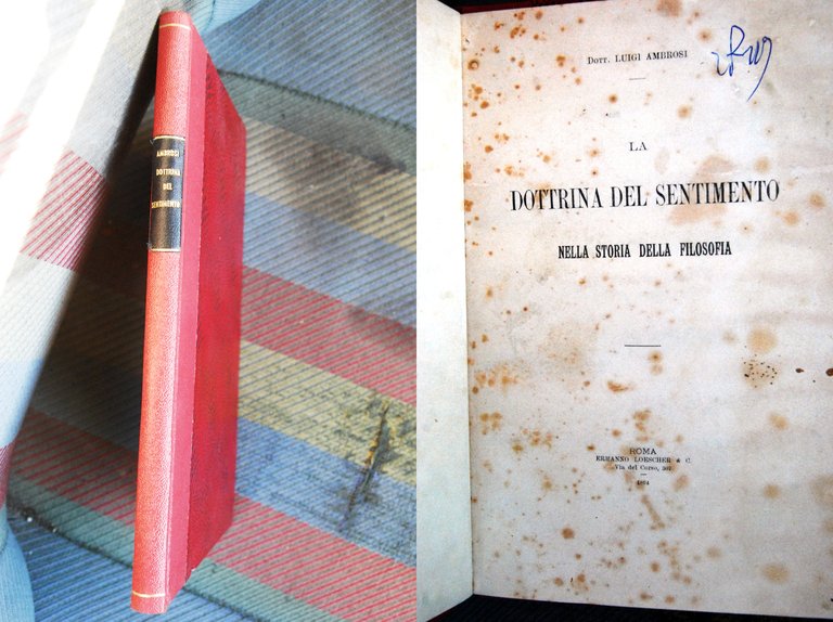 la dottrina del sentimento nella storia della filosofia