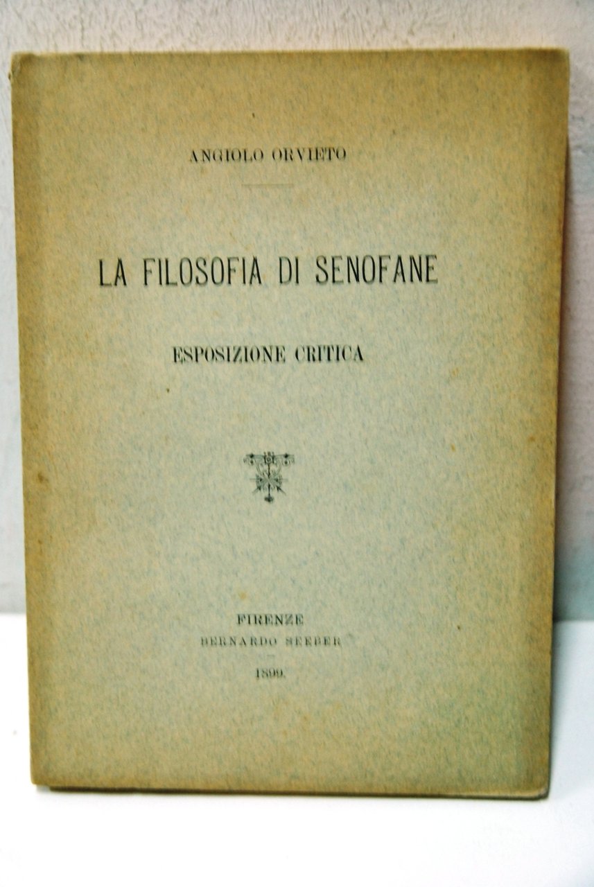La filosofia di Senofane, esposizione critica | Immagine principale