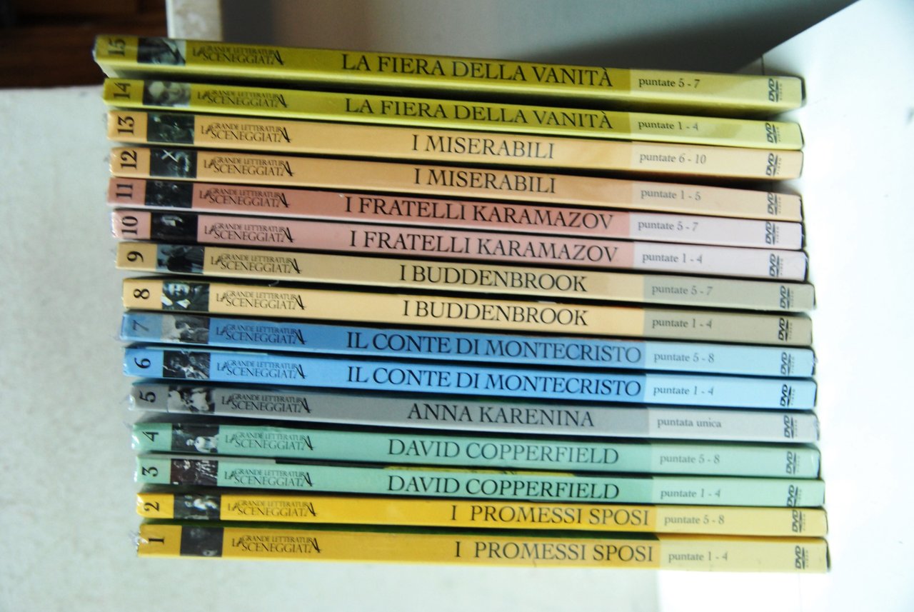 La grande letteratura sceneggiata 15 DVD (1-15)