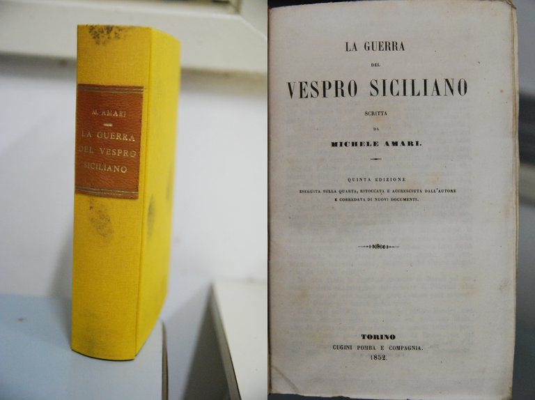 la guerra del vespro siciliano quinta edizione (come nuova, ottime cdz.)