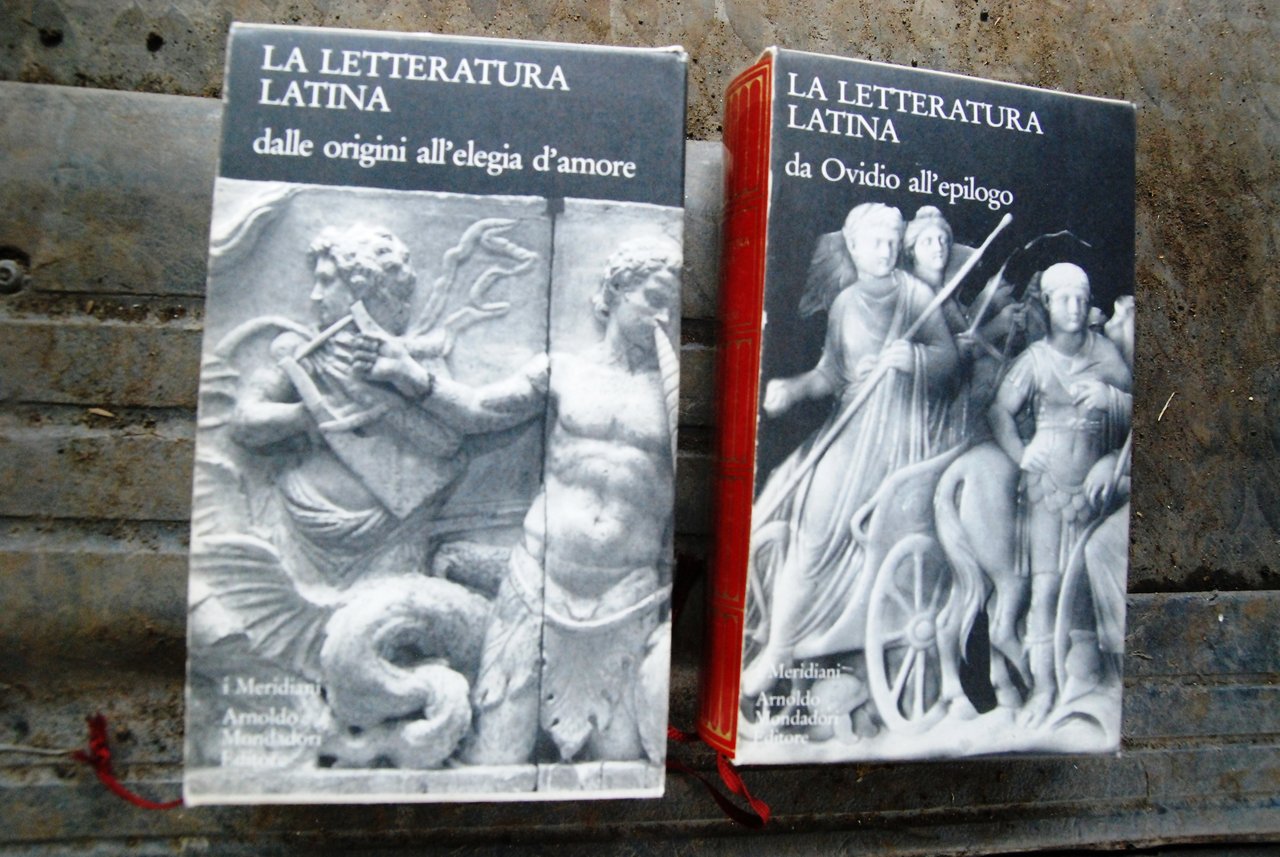 la letteratura latina 2 voll. NUOVI dalle origini all'elegia d'amore …