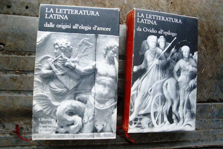 la letteratura latina 2 voll. NUOVI dalle origini all'elegia d'amore da ovidio all'epilogo