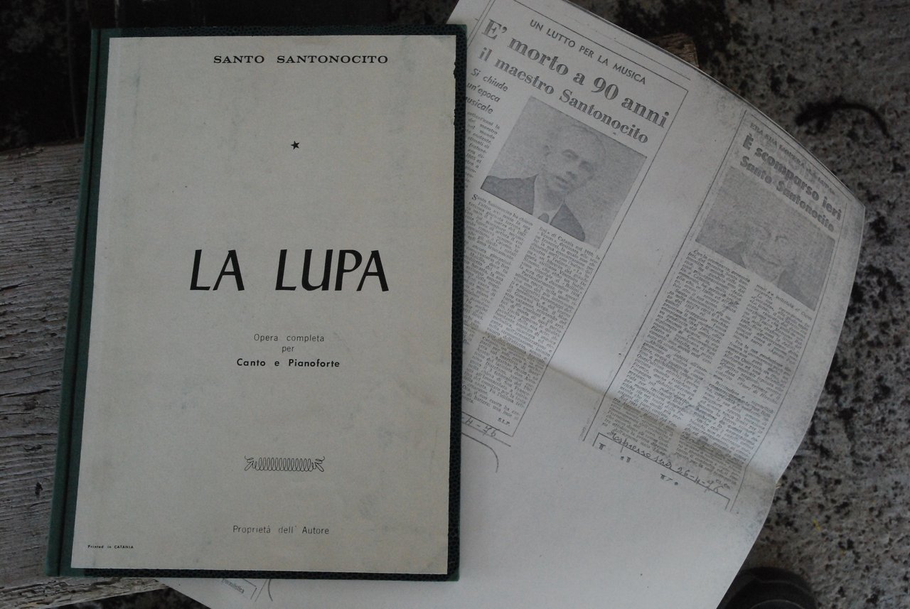 la lupa opera completa per canto e pianoforte autografato con …