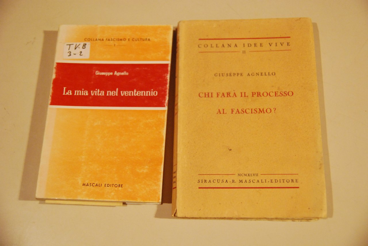 la mia vita nel ventennio (autografato) e chi farà il …