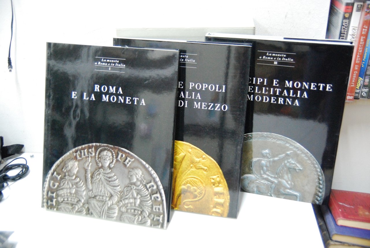 la moneta a roma e in italia 3 voll. opera …