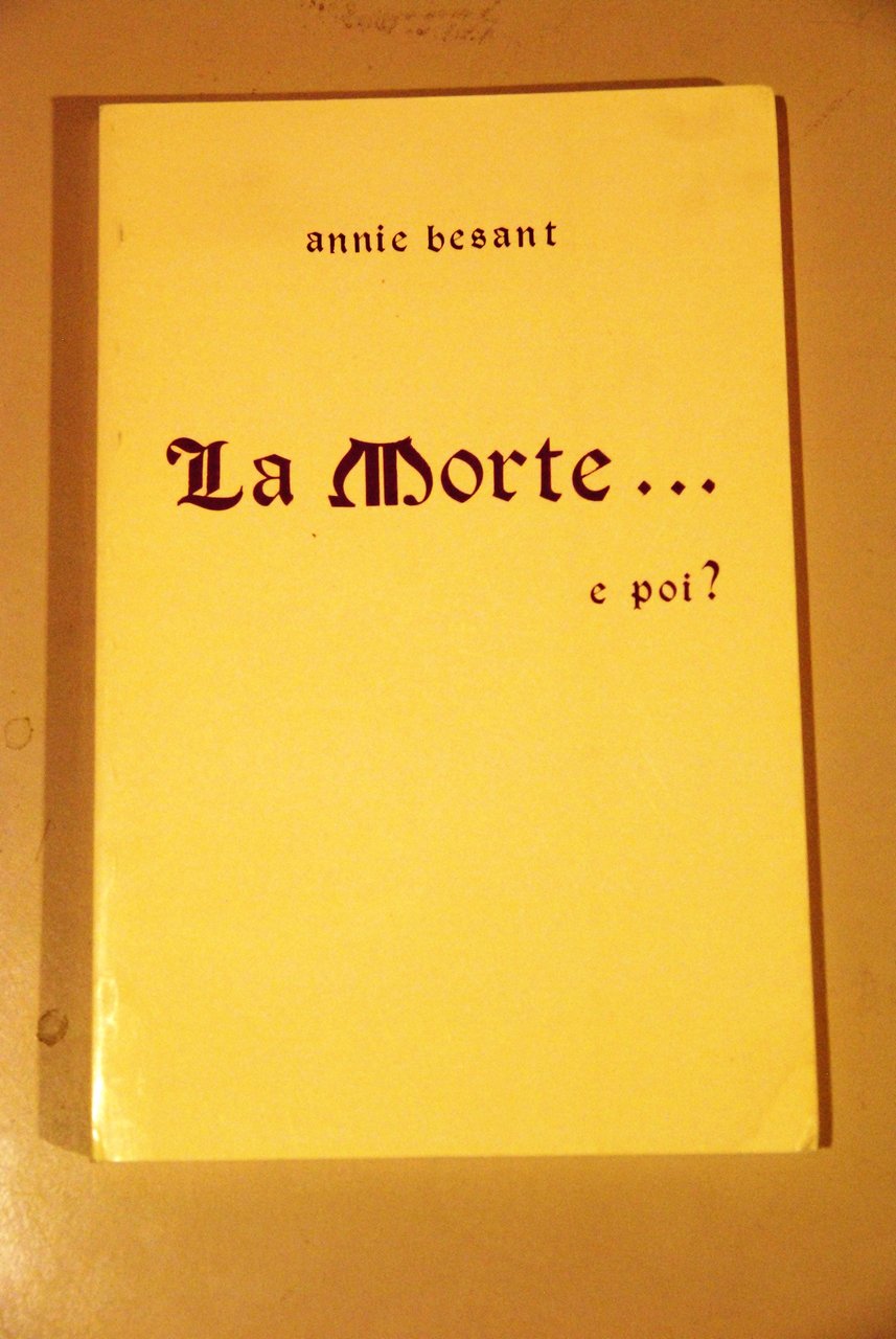 la morte e poi NUOVISSIMO 1 ed