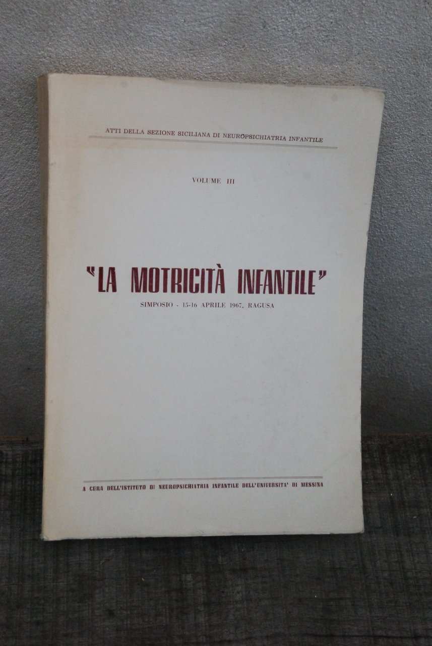 la motricità infantile neuropsichiatria infantile