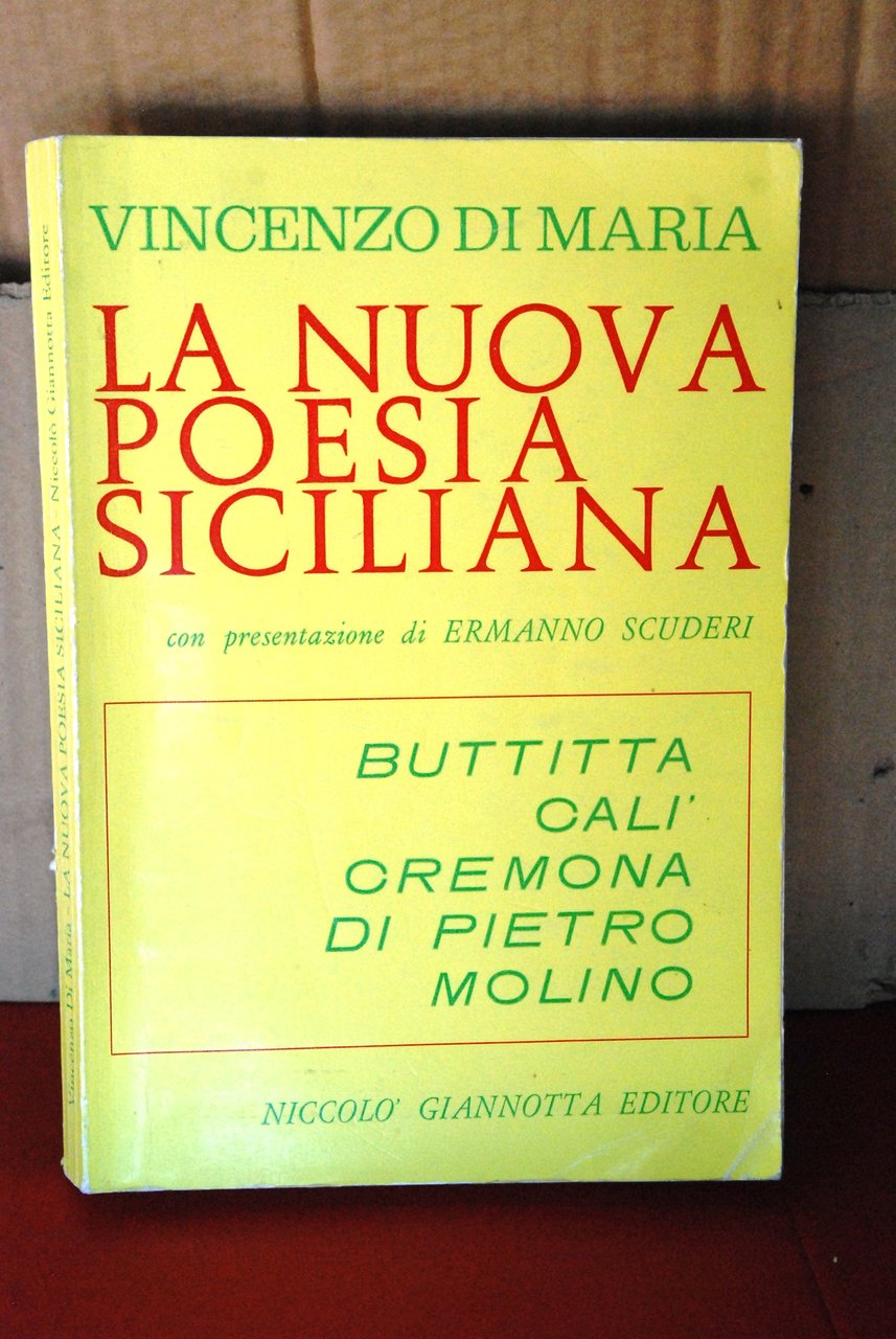 la nuova poesia siciliana autografato con dedica
