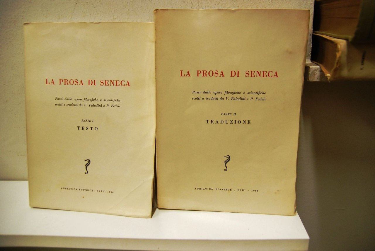 La prosa di Seneca (Completo 2 volumi)